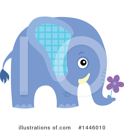 Royalty-Free (RF) Elephant Clipart Illustration by visekart - Stock Sample #1446010