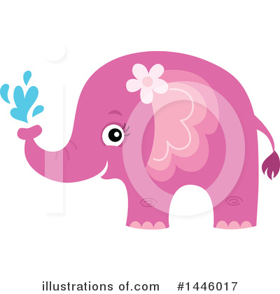 Royalty-Free (RF) Elephant Clipart Illustration by visekart - Stock Sample #1446017