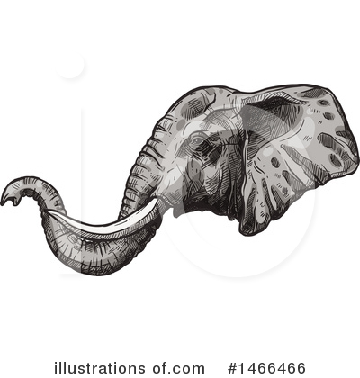 Royalty-Free (RF) Elephant Clipart Illustration by Vector Tradition SM - Stock Sample #1466466