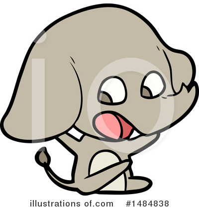 Royalty-Free (RF) Elephant Clipart Illustration by lineartestpilot - Stock Sample #1484838