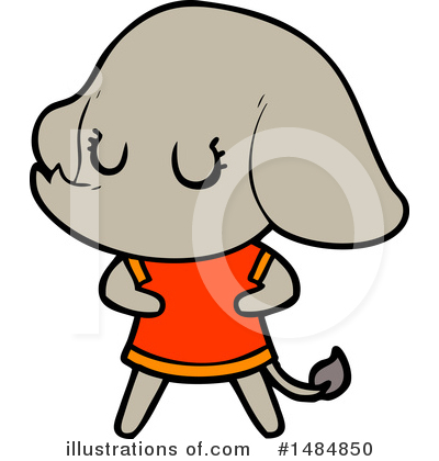 Royalty-Free (RF) Elephant Clipart Illustration by lineartestpilot - Stock Sample #1484850