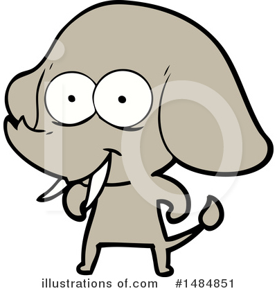 Royalty-Free (RF) Elephant Clipart Illustration by lineartestpilot - Stock Sample #1484851