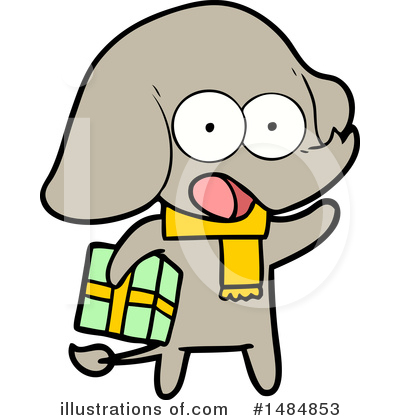 Royalty-Free (RF) Elephant Clipart Illustration by lineartestpilot - Stock Sample #1484853