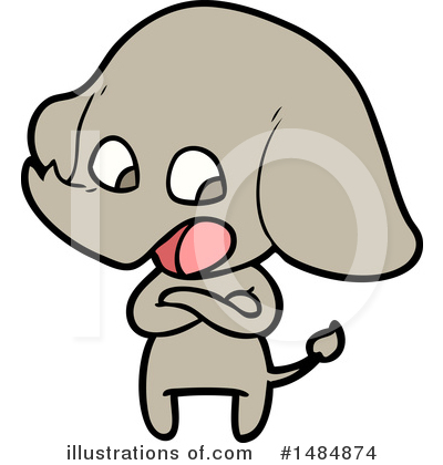 Royalty-Free (RF) Elephant Clipart Illustration by lineartestpilot - Stock Sample #1484874