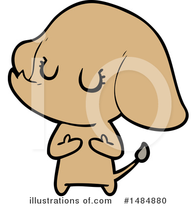 Royalty-Free (RF) Elephant Clipart Illustration by lineartestpilot - Stock Sample #1484880