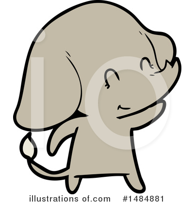 Royalty-Free (RF) Elephant Clipart Illustration by lineartestpilot - Stock Sample #1484881