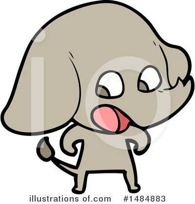 Royalty-Free (RF) Elephant Clipart Illustration by lineartestpilot - Stock Sample #1484883