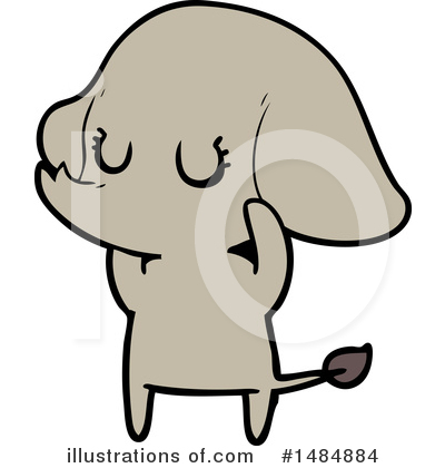 Royalty-Free (RF) Elephant Clipart Illustration by lineartestpilot - Stock Sample #1484884