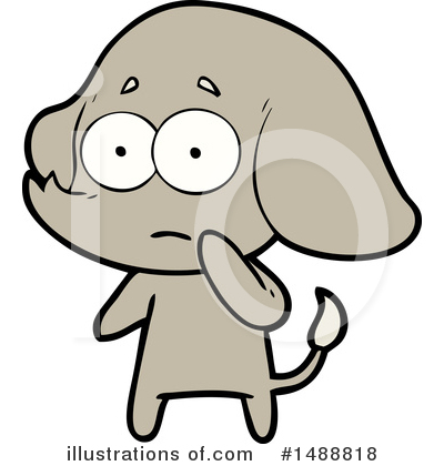 Royalty-Free (RF) Elephant Clipart Illustration by lineartestpilot - Stock Sample #1488818