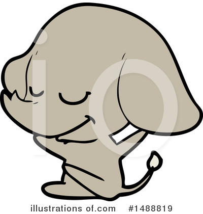 Royalty-Free (RF) Elephant Clipart Illustration by lineartestpilot - Stock Sample #1488819