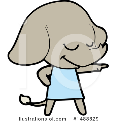 Royalty-Free (RF) Elephant Clipart Illustration by lineartestpilot - Stock Sample #1488829