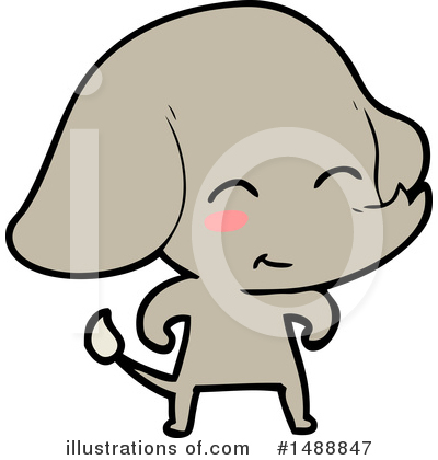 Royalty-Free (RF) Elephant Clipart Illustration by lineartestpilot - Stock Sample #1488847