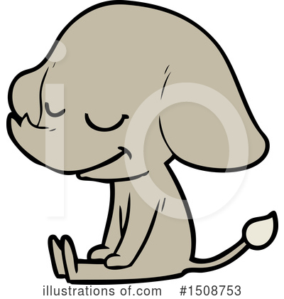 Royalty-Free (RF) Elephant Clipart Illustration by lineartestpilot - Stock Sample #1508753