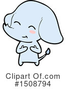 Elephant Clipart #1508794 by lineartestpilot