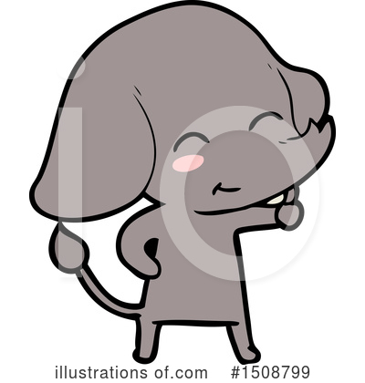Royalty-Free (RF) Elephant Clipart Illustration by lineartestpilot - Stock Sample #1508799