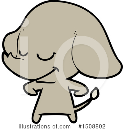 Royalty-Free (RF) Elephant Clipart Illustration by lineartestpilot - Stock Sample #1508802