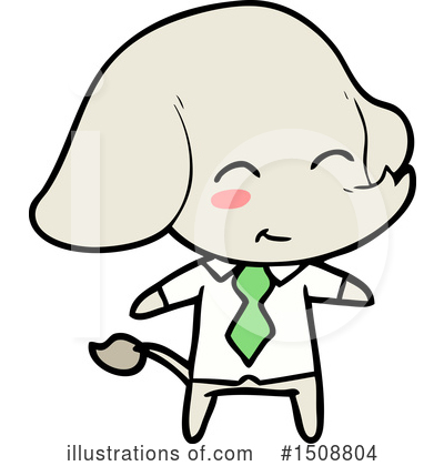 Royalty-Free (RF) Elephant Clipart Illustration by lineartestpilot - Stock Sample #1508804