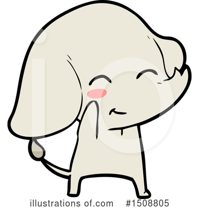 Royalty-Free (RF) Elephant Clipart Illustration by lineartestpilot - Stock Sample #1508805