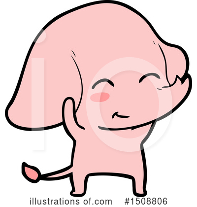 Royalty-Free (RF) Elephant Clipart Illustration by lineartestpilot - Stock Sample #1508806