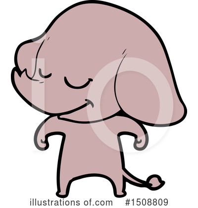 Royalty-Free (RF) Elephant Clipart Illustration by lineartestpilot - Stock Sample #1508809