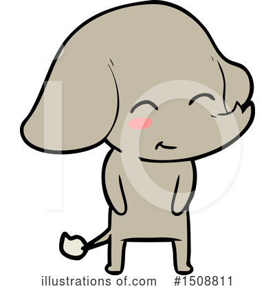 Royalty-Free (RF) Elephant Clipart Illustration by lineartestpilot - Stock Sample #1508811