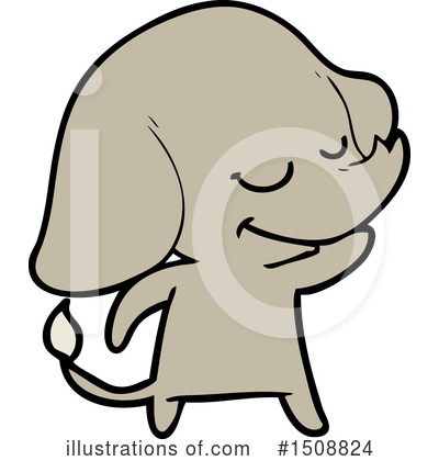 Royalty-Free (RF) Elephant Clipart Illustration by lineartestpilot - Stock Sample #1508824