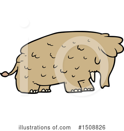 Woolly Mammoth Clipart #1508826 by lineartestpilot