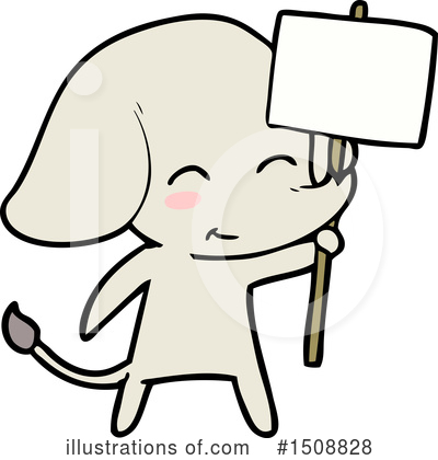Royalty-Free (RF) Elephant Clipart Illustration by lineartestpilot - Stock Sample #1508828