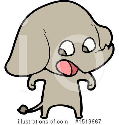 Royalty-Free (RF) Elephant Clipart Illustration by lineartestpilot - Stock Sample #1519667