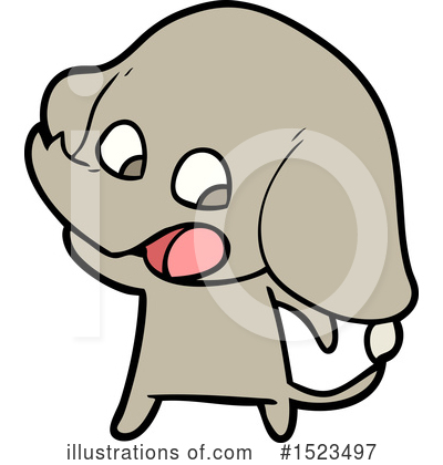 Royalty-Free (RF) Elephant Clipart Illustration by lineartestpilot - Stock Sample #1523497