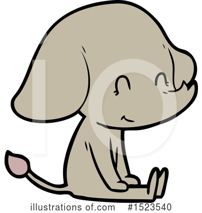 Royalty-Free (RF) Elephant Clipart Illustration by lineartestpilot - Stock Sample #1523540