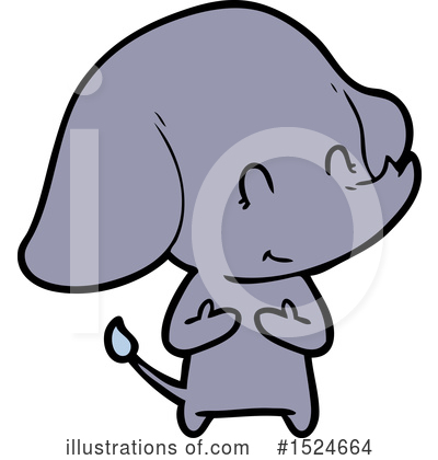 Royalty-Free (RF) Elephant Clipart Illustration by lineartestpilot - Stock Sample #1524664