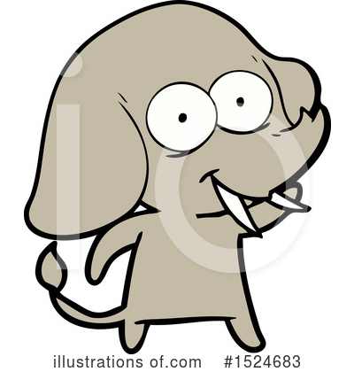 Royalty-Free (RF) Elephant Clipart Illustration by lineartestpilot - Stock Sample #1524683