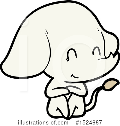 Royalty-Free (RF) Elephant Clipart Illustration by lineartestpilot - Stock Sample #1524687