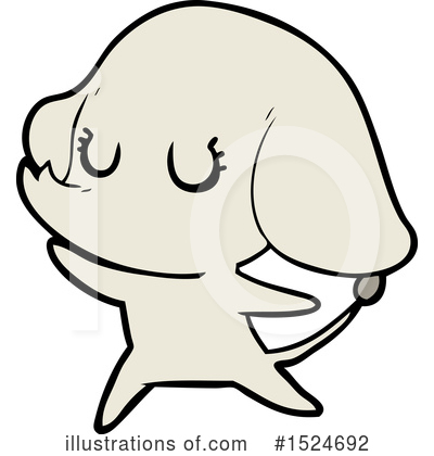 Royalty-Free (RF) Elephant Clipart Illustration by lineartestpilot - Stock Sample #1524692