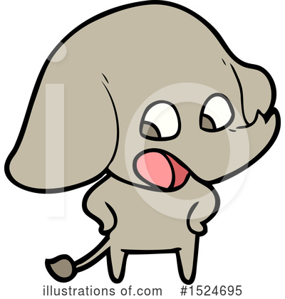 Royalty-Free (RF) Elephant Clipart Illustration by lineartestpilot - Stock Sample #1524695