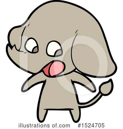 Royalty-Free (RF) Elephant Clipart Illustration by lineartestpilot - Stock Sample #1524705