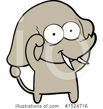 Royalty-Free (RF) Elephant Clipart Illustration by lineartestpilot - Stock Sample #1524716