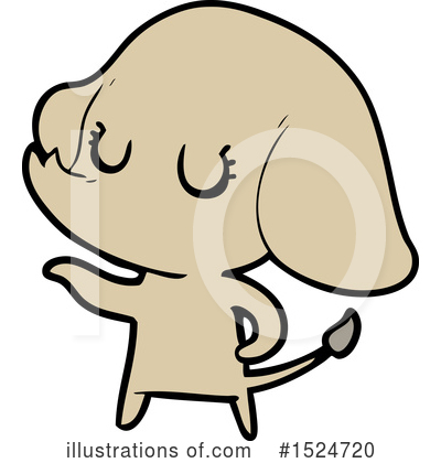 Royalty-Free (RF) Elephant Clipart Illustration by lineartestpilot - Stock Sample #1524720