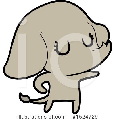 Royalty-Free (RF) Elephant Clipart Illustration by lineartestpilot - Stock Sample #1524729
