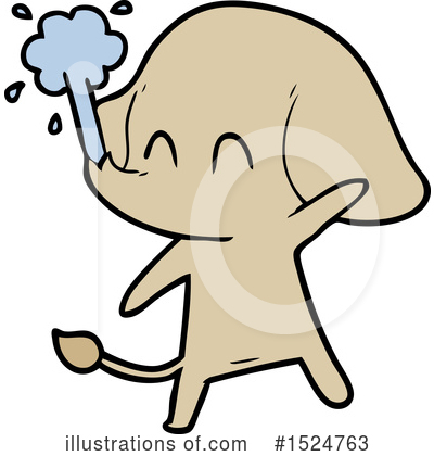 Royalty-Free (RF) Elephant Clipart Illustration by lineartestpilot - Stock Sample #1524763