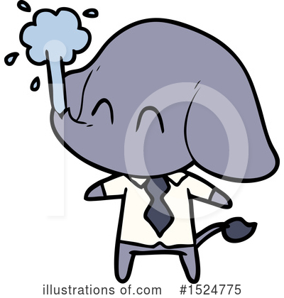 Royalty-Free (RF) Elephant Clipart Illustration by lineartestpilot - Stock Sample #1524775