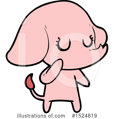 Royalty-Free (RF) Elephant Clipart Illustration by lineartestpilot - Stock Sample #1524819