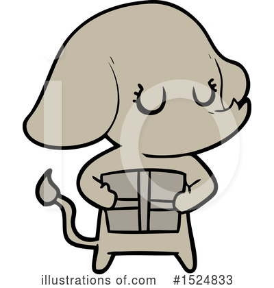Royalty-Free (RF) Elephant Clipart Illustration by lineartestpilot - Stock Sample #1524833