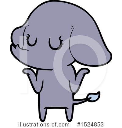 Royalty-Free (RF) Elephant Clipart Illustration by lineartestpilot - Stock Sample #1524853