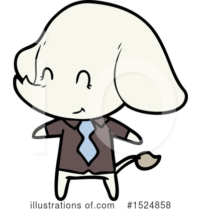 Royalty-Free (RF) Elephant Clipart Illustration by lineartestpilot - Stock Sample #1524858
