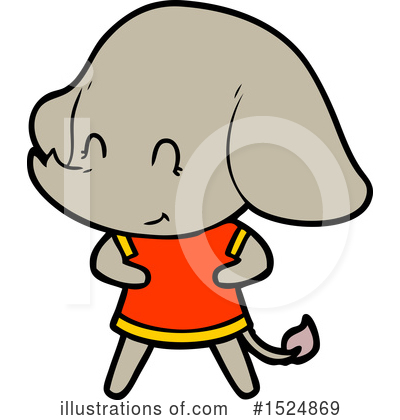 Royalty-Free (RF) Elephant Clipart Illustration by lineartestpilot - Stock Sample #1524869