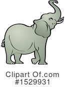 Elephant Clipart #1529931 by Lal Perera