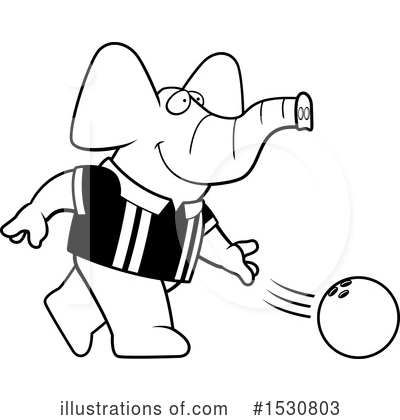 Royalty-Free (RF) Elephant Clipart Illustration by Cory Thoman - Stock Sample #1530803
