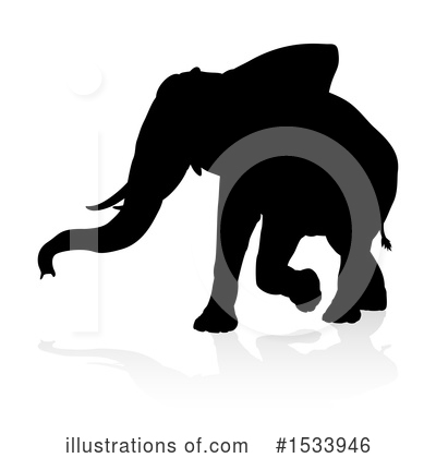 Royalty-Free (RF) Elephant Clipart Illustration by AtStockIllustration - Stock Sample #1533946